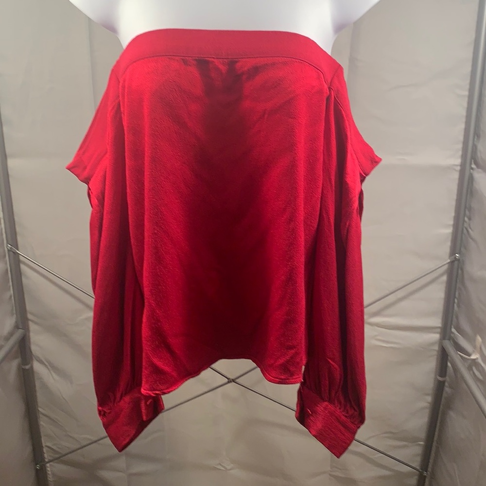 1.State off the shoulder top with long sleeves